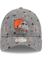 New Era Cleveland Browns Grey JR Blossom 9TWENTY Youth Adjustable Hat