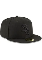 New Era Chicago White Sox Mens Black Tonal Basic 59FIFTY Fitted Hat