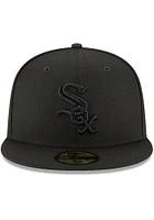 New Era Chicago White Sox Mens Black Tonal Basic 59FIFTY Fitted Hat