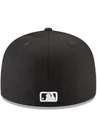 New Era Chicago White Sox Mens Black Basic 59FIFTY Fitted Hat