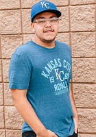New Era Kansas City Royals Blue TRI-BLEND Short Sleeve Fashion T Shirt