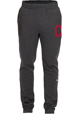 New Era Cleveland Guardians Mens Charcoal Primary Logo Sweatpants
