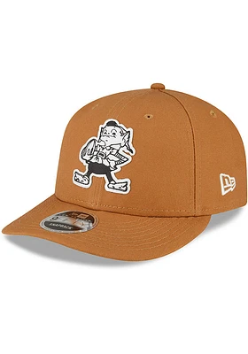 New Era Cleveland Browns Tan Cleveland Browns Tan Tonal Custom Logo Canvas LP9FIFTY Mens Snapback..