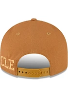 New Era Cleveland Browns Tan Cleveland Browns Tan Tonal Custom Logo Canvas LP9FIFTY Mens Snapback..
