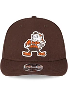 New Era Cleveland Browns Brown Cleveland Browns Tonal Custom Logo Canvas LP9FIFTY Mens Snapback Ha..