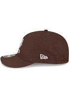 New Era Cleveland Browns Brown Cleveland Browns Tonal Custom Logo Canvas LP9FIFTY Mens Snapback Ha..