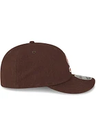 New Era Cleveland Browns Brown Cleveland Browns Tonal Custom Logo Canvas LP9FIFTY Mens Snapback Ha..