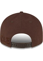 New Era Cleveland Browns Brown Cleveland Browns Tonal Custom Logo Canvas LP9FIFTY Mens Snapback Ha..