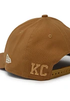 New Era Kansas City Royals Tan KC Royals Tan Tonal Custom Logo Canvas LP9FIFTY Mens Snapback Hat