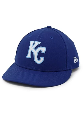New Era Kansas City Royals Blue KC Royals Blue Tonal Custom Logo Canvas LP9FIFTY Mens Snapback Hat