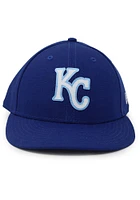 New Era Kansas City Royals Blue KC Royals Blue Tonal Custom Logo Canvas LP9FIFTY Mens Snapback Hat