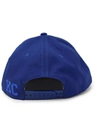 New Era Kansas City Royals Blue KC Royals Blue Tonal Custom Logo Canvas LP9FIFTY Mens Snapback Hat