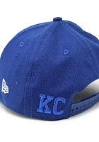 New Era Kansas City Royals Blue KC Royals Blue Tonal Custom Logo Canvas LP9FIFTY Mens Snapback Hat