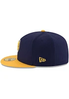 New Era Indiana Pacers Mens Navy Blue 2T Basic 59FIFTY Fitted Hat