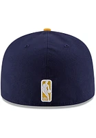 New Era Indiana Pacers Mens Navy Blue 2T Basic 59FIFTY Fitted Hat