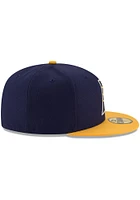 New Era Indiana Pacers Mens Navy Blue 2T Basic 59FIFTY Fitted Hat