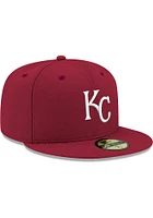 New Era Kansas City Royals Mens Red KC GCP Grey UV 59FIFTY Fitted Hat
