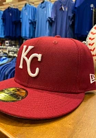New Era Kansas City Royals Mens Red KC GCP Grey UV 59FIFTY Fitted Hat