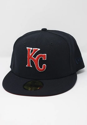 New Era Kansas City Royals Mens Navy Blue KC GCP Red UV 59FIFTY Fitted Hat