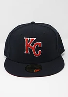 New Era Kansas City Royals Mens Navy Blue KC GCP Red UV 59FIFTY Fitted Hat