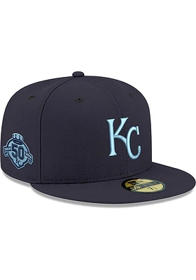 New Era Kansas City Royals Mens Navy blue KC GCP Sky UV 59FIFTY Fitted Hat
