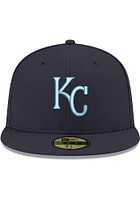 New Era Kansas City Royals Mens Navy blue KC GCP Sky UV 59FIFTY Fitted Hat