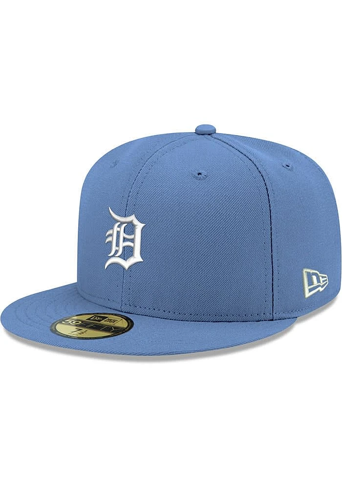 New Era Detroit Tigers Mens Blue Det Sky GCP Grey UV59FIFTY Fitted Hat