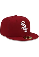 New Era Chicago White Sox Mens Red Chi GCP Grey UV 59FIFTY Fitted Hat
