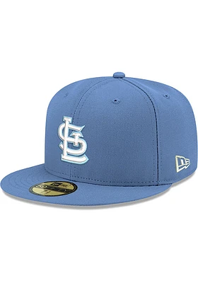New Era St Louis Cardinals Mens Blue STL Sky GCP Grey UV 59FIFTY Fitted Hat