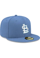 New Era St Louis Cardinals Mens Blue STL Sky GCP Grey UV 59FIFTY Fitted Hat