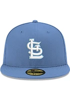 New Era St Louis Cardinals Mens Blue STL Sky GCP Grey UV 59FIFTY Fitted Hat