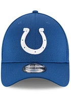 New Era Indianapolis Colts Mens Blue Sideline Tech 39THIRTY Flex Hat