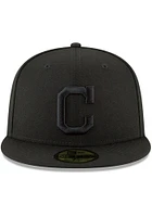 New Era Cleveland Guardians Mens Black on 59FIFTY Fitted Hat