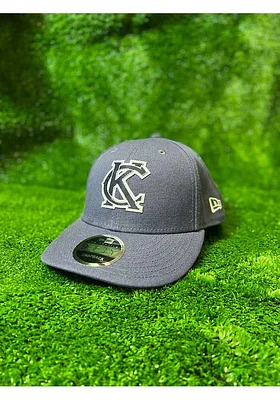 New Era Kansas City Black Kansas City Navy Tonal Logo Custom Canvas LP9FIFTY Mens Snapback Hat