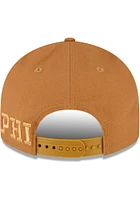 New Era Philadelphia 76ers Tan Philadelphia 76ers Tan Tonal Logo CustomsCanvas LP9FIFTY Mens Snapb..