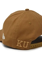 New Era Kansas Jayhawks Tan Kansas Jayhawks Tan Tonal Logo Custom Canvas LP9FIFTY Mens Snapback Ha..