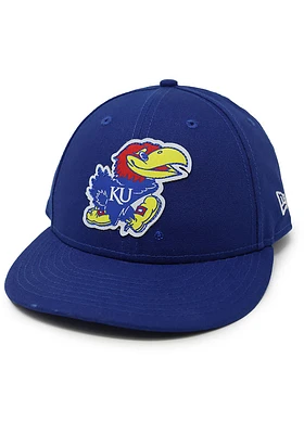 New Era Kansas Jayhawks Blue Kansas Jayhawks Blue Tonal Logo Custom Canvas LP9FIFTY Mens Snapback..