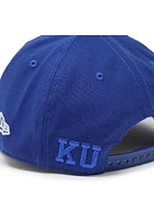 New Era Kansas Jayhawks Blue Kansas Jayhawks Blue Tonal Logo Custom Canvas LP9FIFTY Mens Snapback..