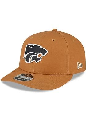 New Era K-State Wildcats Tan Kansas St Wildcats Tan Tonal Logo Custom Canvas LP9FIFTY Mens Snapbac..