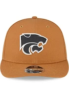 New Era K-State Wildcats Tan Kansas St Wildcats Tan Tonal Logo Custom Canvas LP9FIFTY Mens Snapbac..