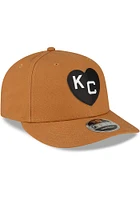 New Era Kansas City Monarchs Tan KC Monarchs Tan Tonal Logo Canvas LP9FIFTY Mens Snapback Hat