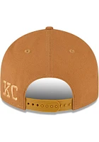 New Era Kansas City Monarchs Tan KC Monarchs Tan Tonal Logo Canvas LP9FIFTY Mens Snapback Hat