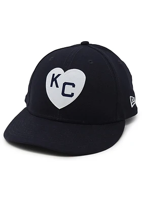 New Era Kansas City Monarchs Grey KC Monarchs Graphite Tonal Logo Canvas LP9FIFTY Mens Snapback Ha..