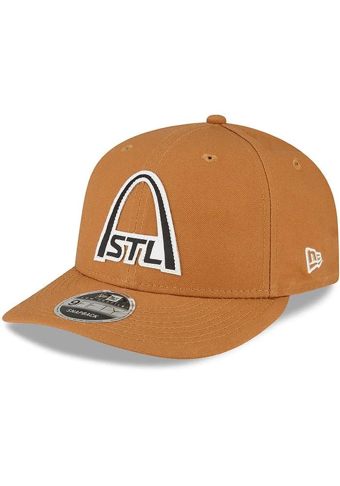 New Era St Louis Tan St. Louis Tan Tonal Logo Canvas LP9FIFTY Mens Snapback Hat