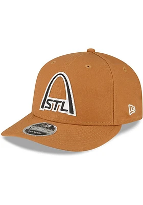 New Era St Louis Tan St. Louis Tan Tonal Logo Canvas LP9FIFTY Mens Snapback Hat