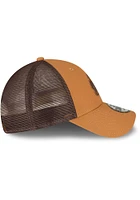 New Era Kansas Jayhawks Kansas Jayhawks Tonal Canvas Trucker 9FORTY Adjustable Hat - Tan