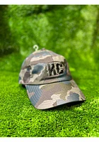 New Era Kansas City Kansas City Tonal Color Camo Casual Classic Adjustable Hat - Blue