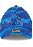 New Era Philadelphia 76ers Philadelphia 76ers Tonal Blue Camo Casual Classic Adjustable Hat - Blue