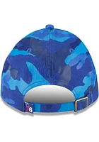 New Era Philadelphia 76ers Philadelphia 76ers Tonal Blue Camo Casual Classic Adjustable Hat - Blue