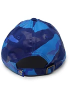 New Era Kansas Jayhawks Kansas Jayhawks Tonal Blue Camo Casual Classic Adjustable Hat - Blue